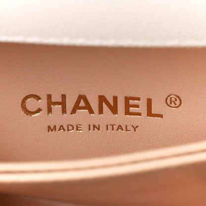 Chanel Caviar Quilted Mini Coco Chain Handle Flap White 7 of 13