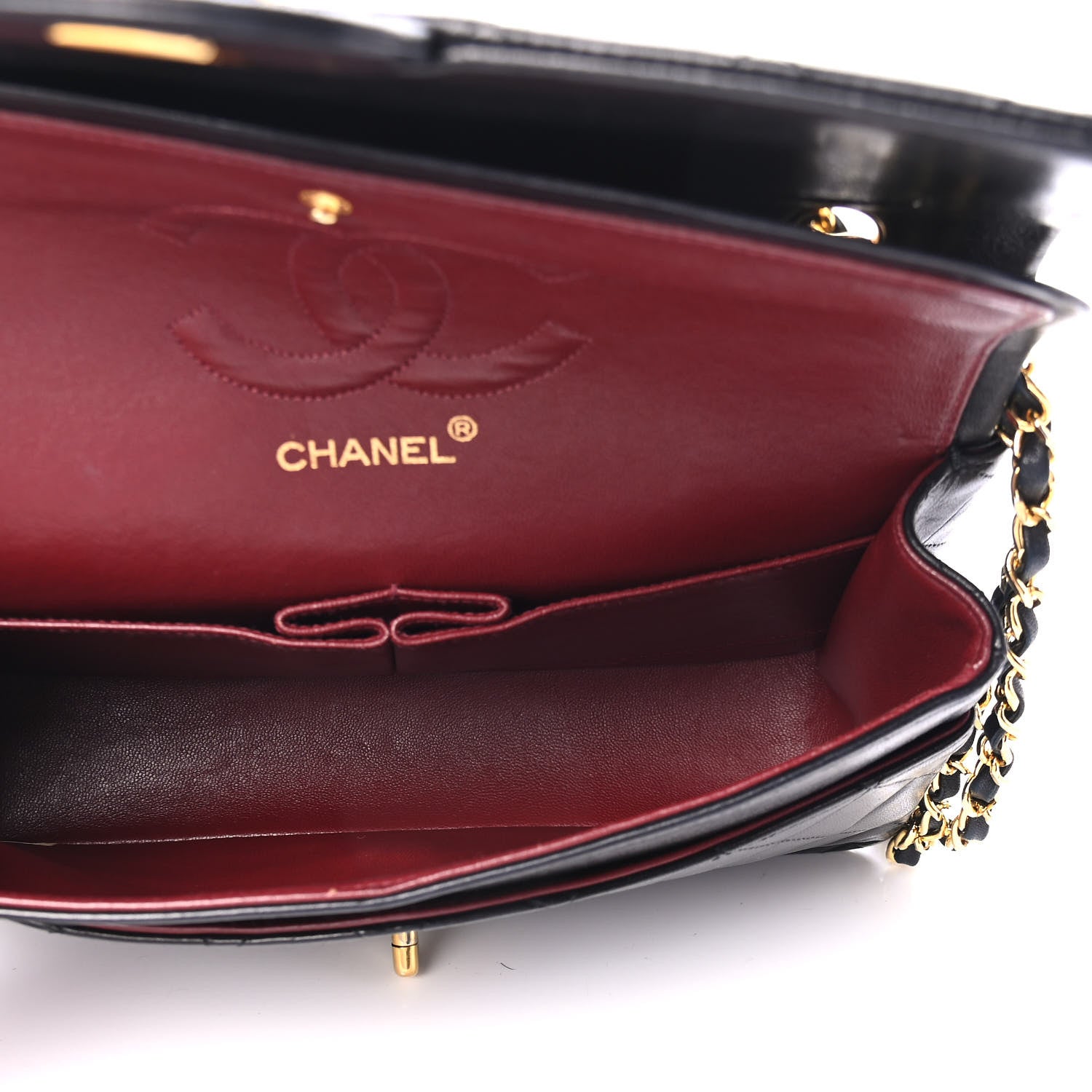 Chanel Lambskin Quilted Medium Double Flap Black 4 of 4