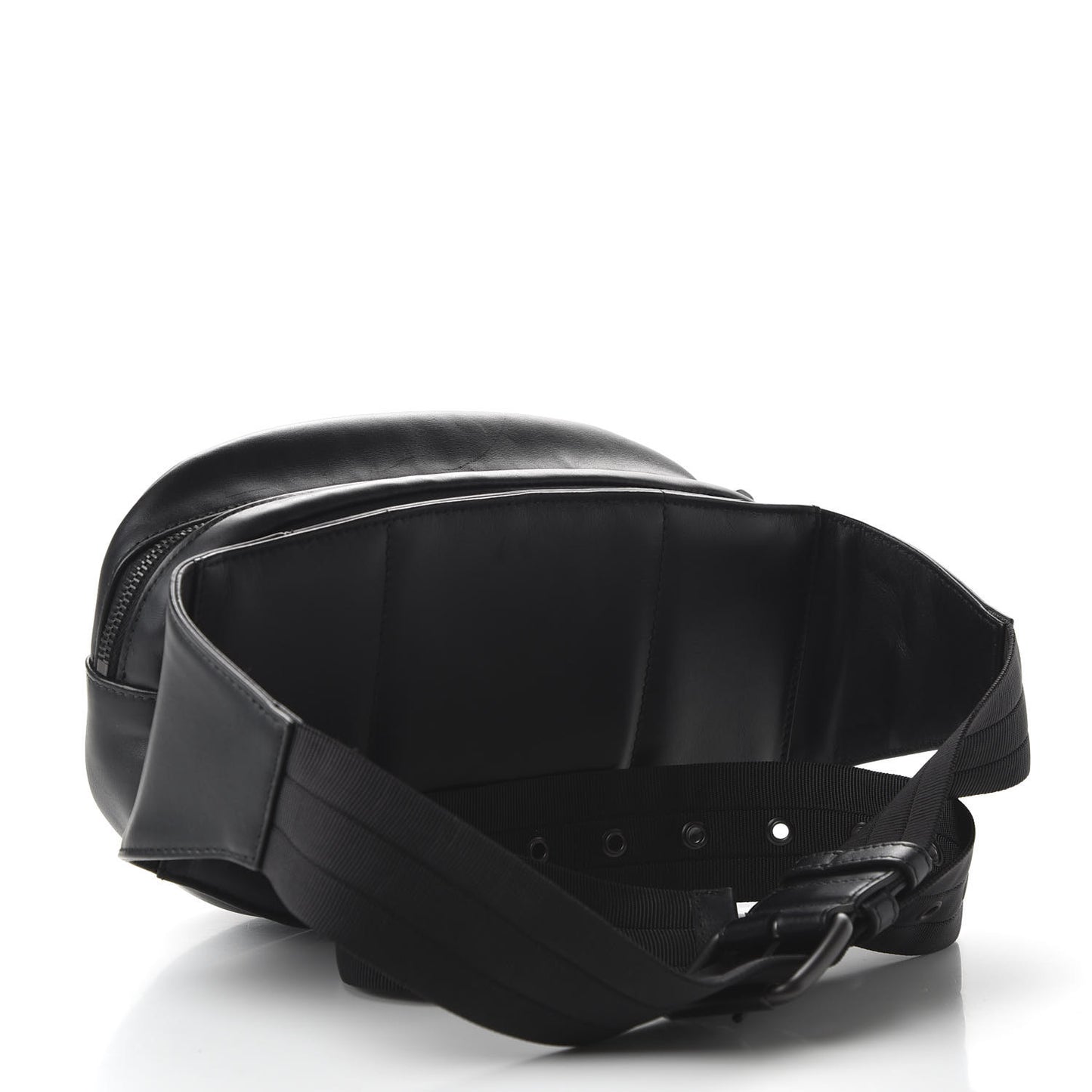 Nappa Intrecciato Belt Bag Black