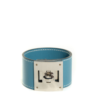 Hermes Veau Box Kelly Dog Bracelet Blue Jean 1 of 5