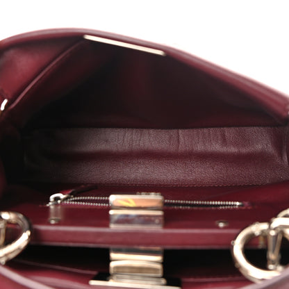 Fendi Nappa Mini Peekaboo Iconic Satchel Bordeaux 5 of 16