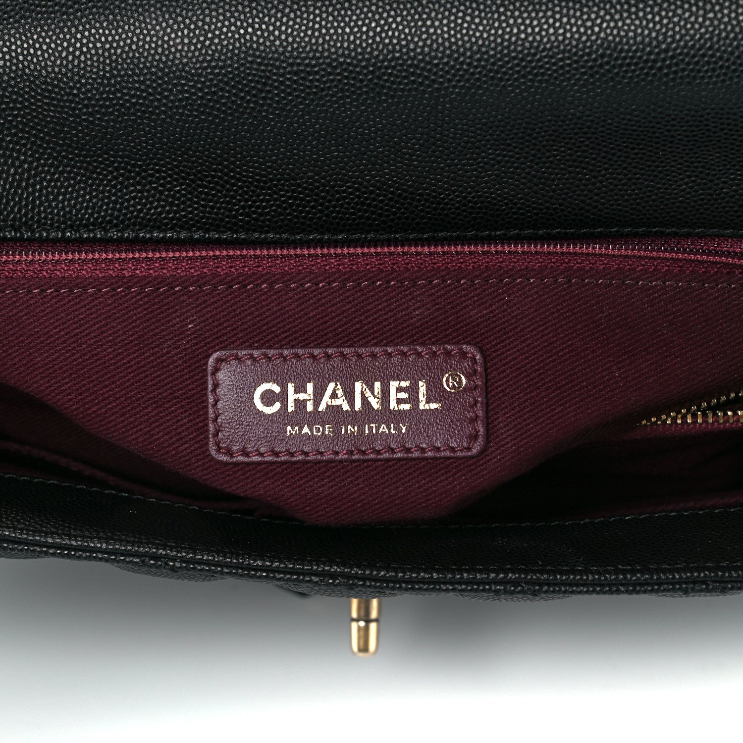 Chanel Caviar Quilted Medium Coco Handle Flap Black 6 of 12