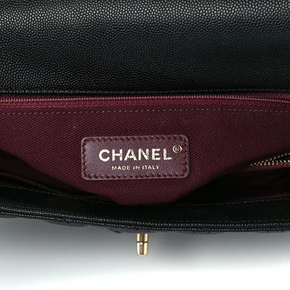 Chanel Caviar Quilted Medium Coco Handle Flap Black 6 of 12