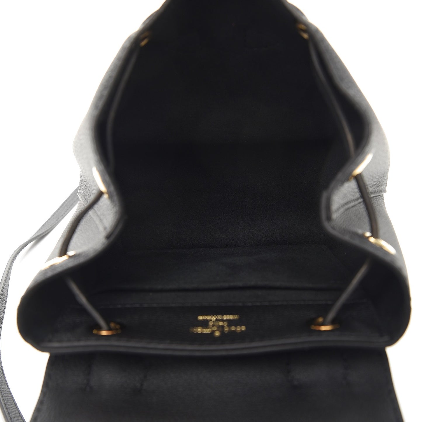 Calfskin Lockme Mini Backpack Black