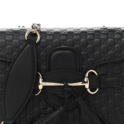 Gucci Microguccissima Mini Emily Shoulder Bag Black 8 of 12