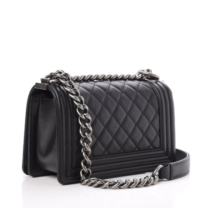 Chanel Calfskin Quilted Small Boy Flap Black 3 of 7