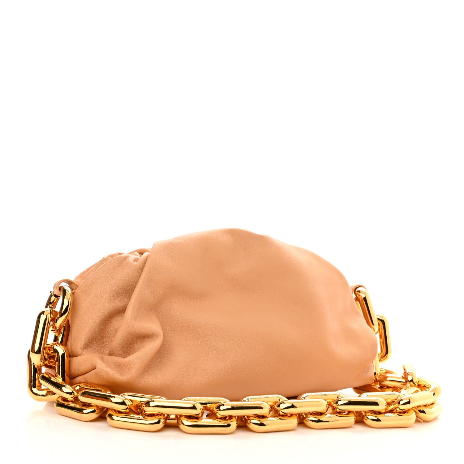 Bottega Veneta Calfskin Teen Chain Pouch Almond 3 of 11