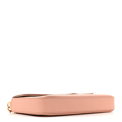Louis Vuitton Empreinte Monogram Giant Felicie Pochette Chain Wallet Rose Trianon Creme 5 of 10