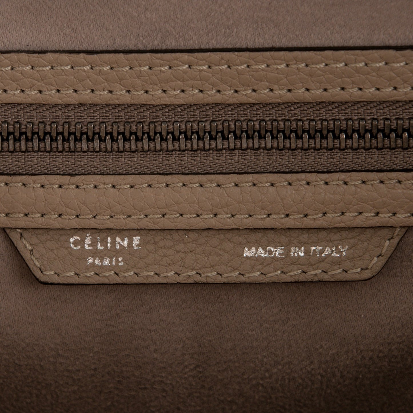 Drummed Calfskin Mini Luggage Dune