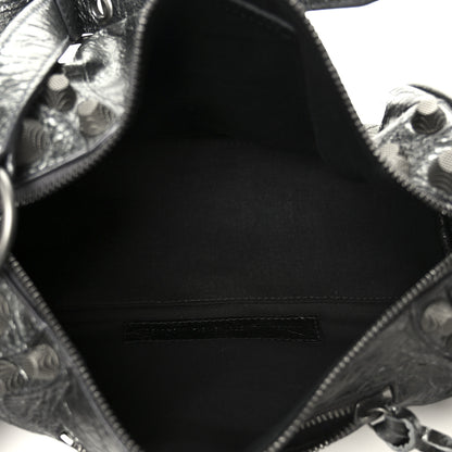 Balenciaga Agneau Arena Le Cagole Cylinder Bag Steel Grey 5 of 10