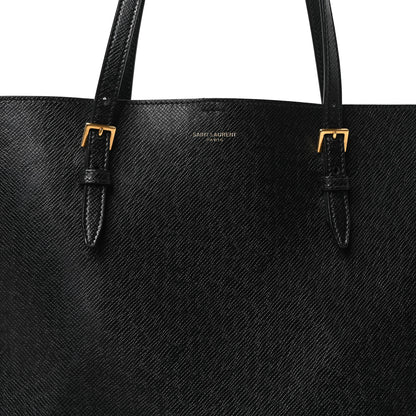 Saint Laurent Calfskin Large Shopping Tote Black 9 of 11