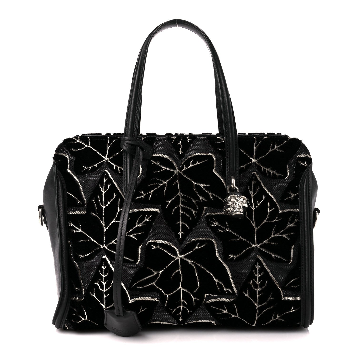 Alexander McQueen Velvet Shopper Tote Black 1 of 12