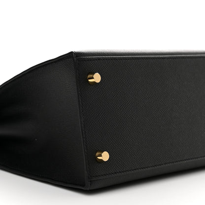Hermes Epsom Kelly Sellier 28 Black 9 of 11