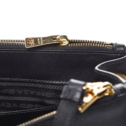Prada Saffiano Small Galleria Double Zip Tote Black 14 of 20