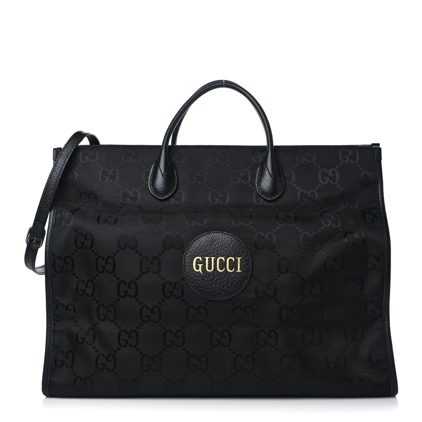 Econyl Nylon Monogram Large Off The Grid Tote Bag Black