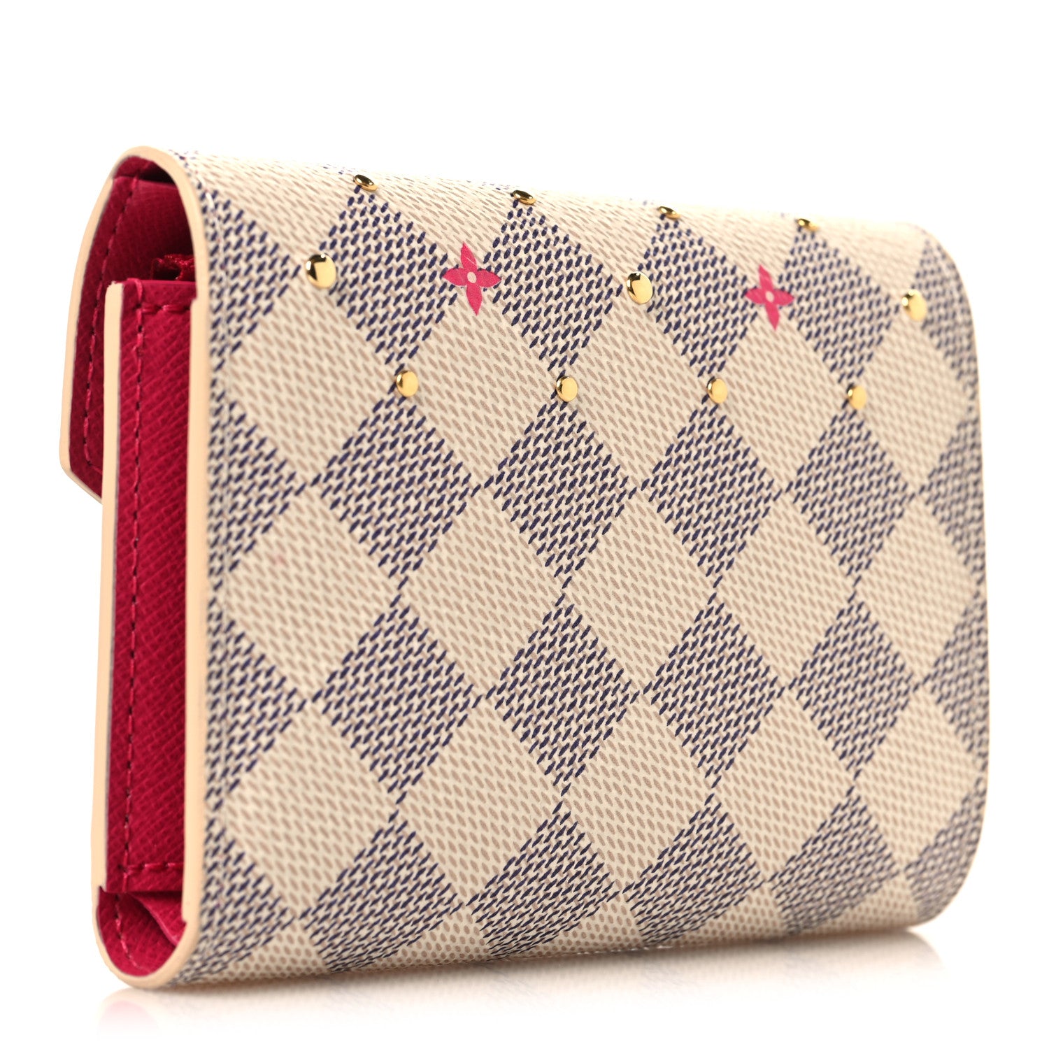 Louis Vuitton Damier Azur Studded Victorine Wallet 3 of 8