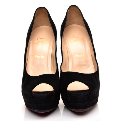 Christian Louboutin Suede Palais Royal 140 Pumps 39.5 Black 2 of 7