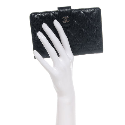 Chanel Caviar Quilted Large Zip Wallet Black 2 of 8