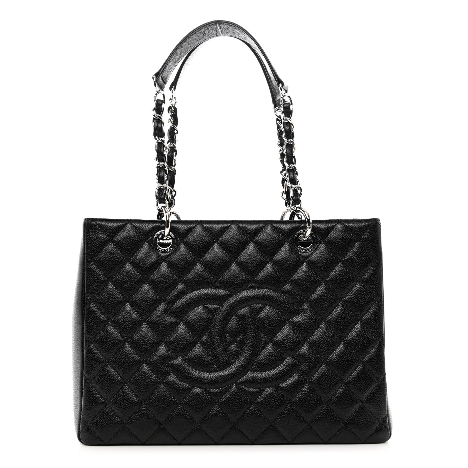 Chanel Caviar Quilted Grand Shopping Tote GST Black 1 of 11
