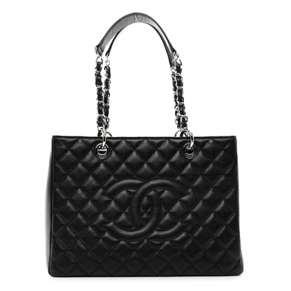 Chanel Caviar Quilted Grand Shopping Tote GST Black 1 of 11