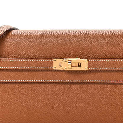 Hermes Epsom Kelly Wallet To Go Gold 7 of 10