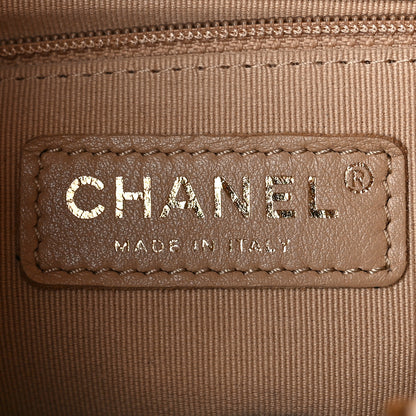 Chanel Caviar Quilted Double Pocket Backpack Beige 6 of 10