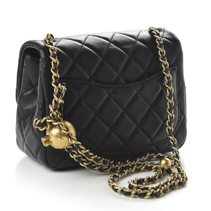 Chanel Lambskin Quilted Mini Pearl Crush Flap Black 3 of 11