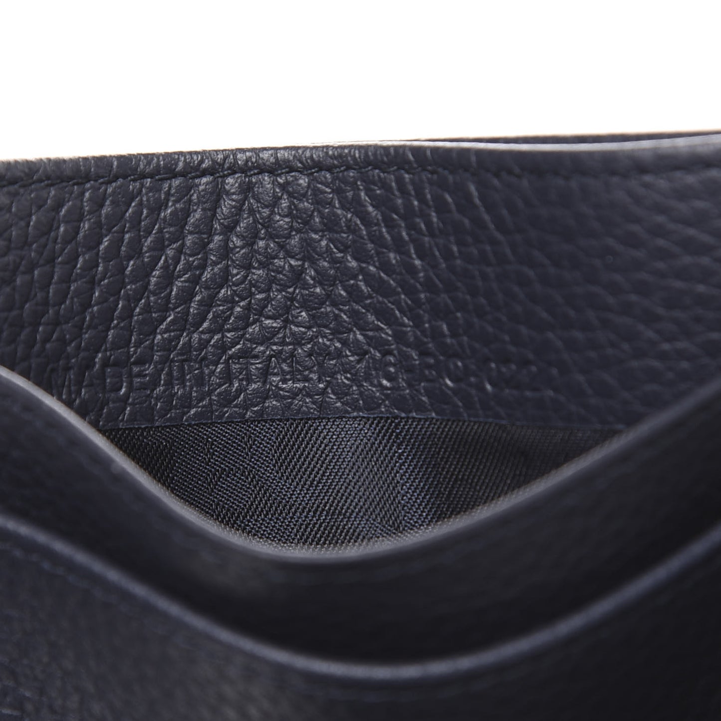X AIR JORDAN Grained Calfskin Card Holder Bleu