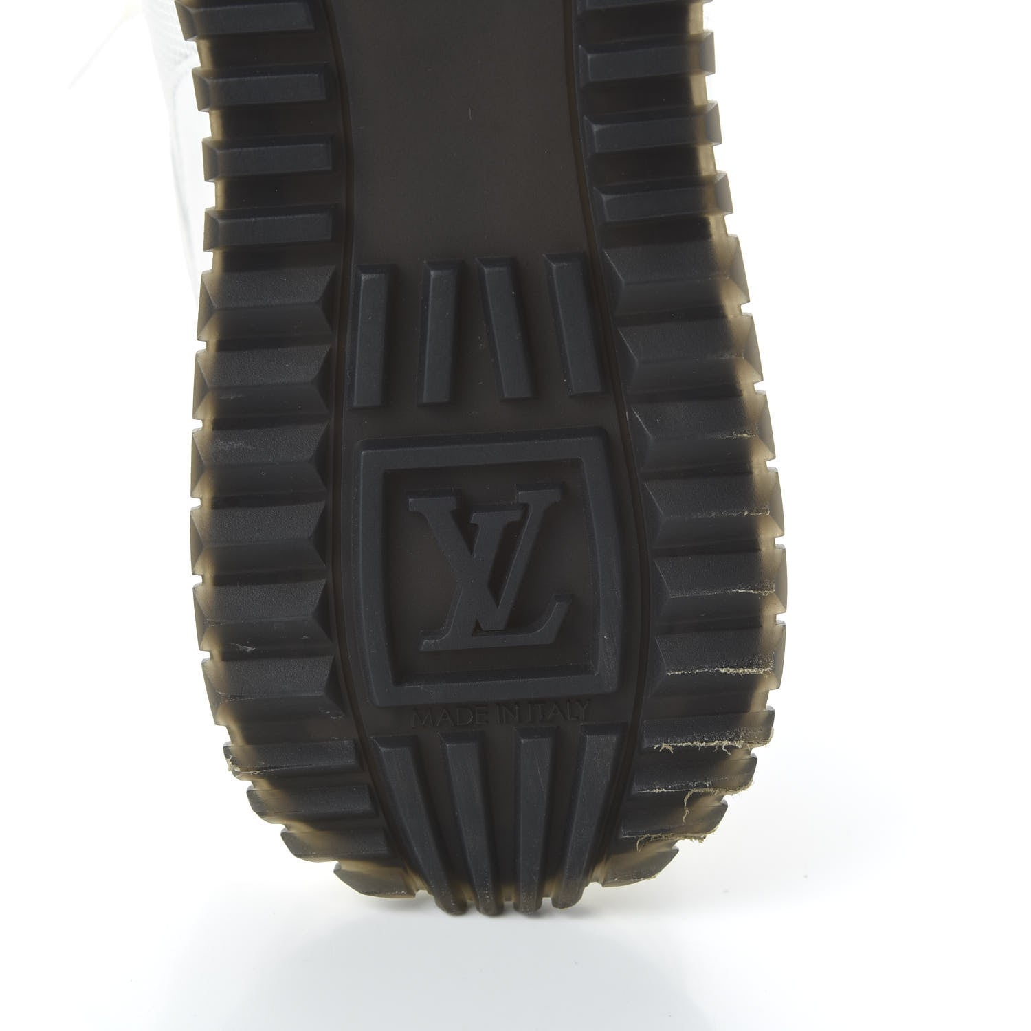 Louis Vuitton Calfskin Monogram Run Away Sneakers 37.5 White 6 of 9