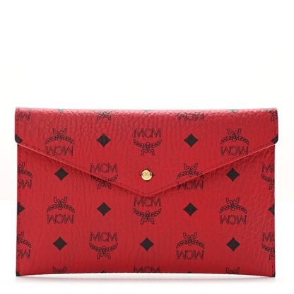 MCM Visetos Envelope Clutch Red 1 of 6