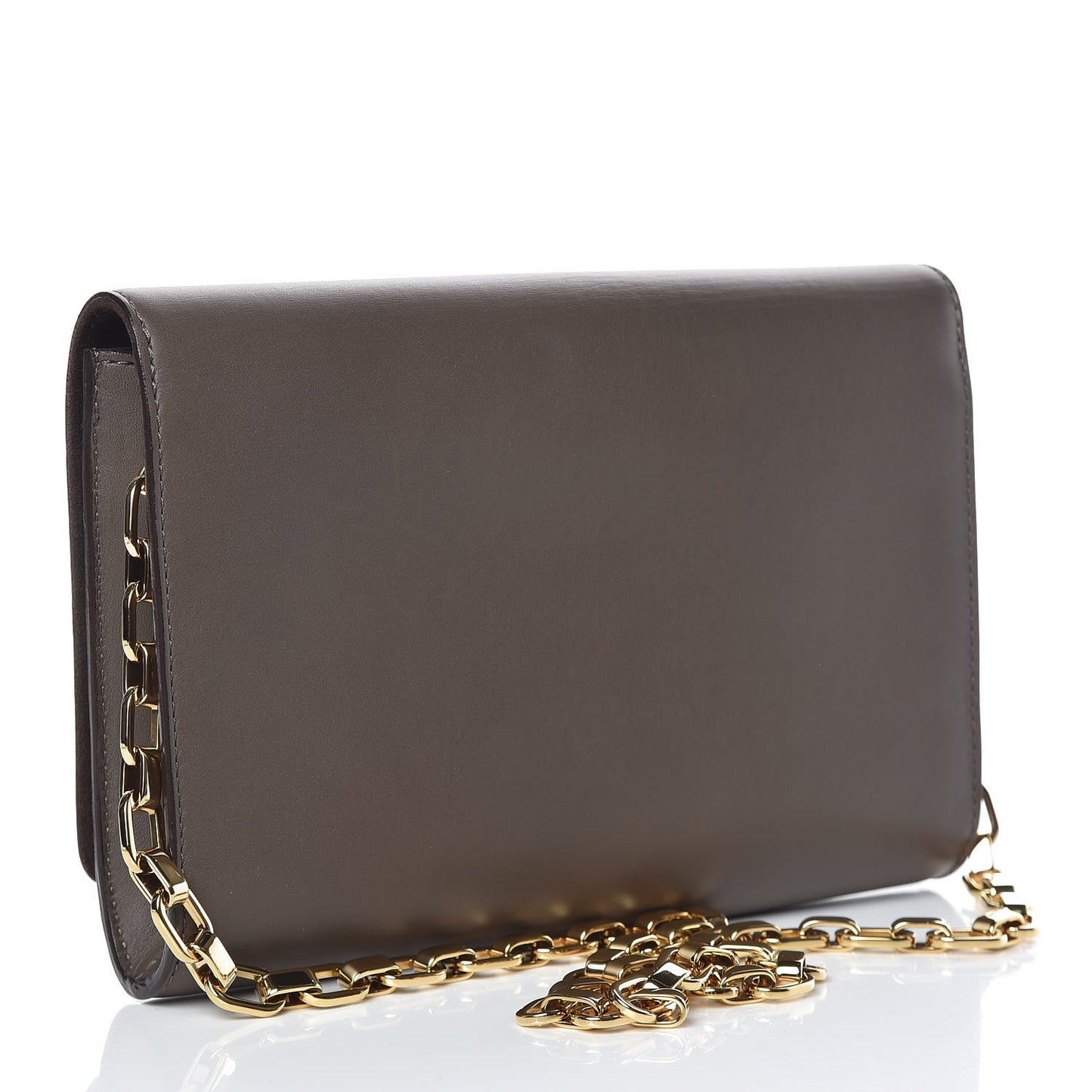 Calfskin Chain Louise GM Granit
