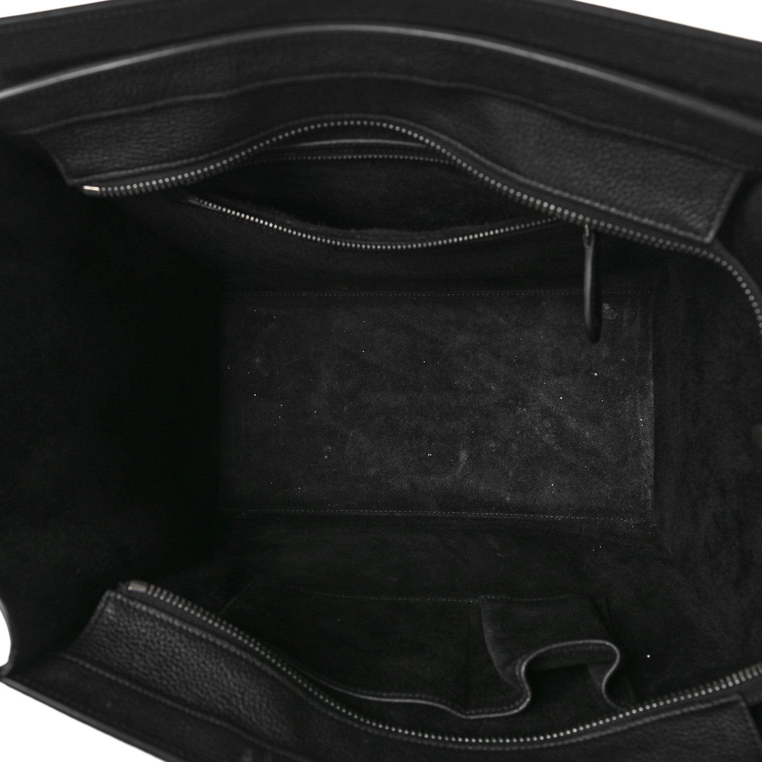 Celine Drummed Calfskin Mini Luggage Black 10 of 10
