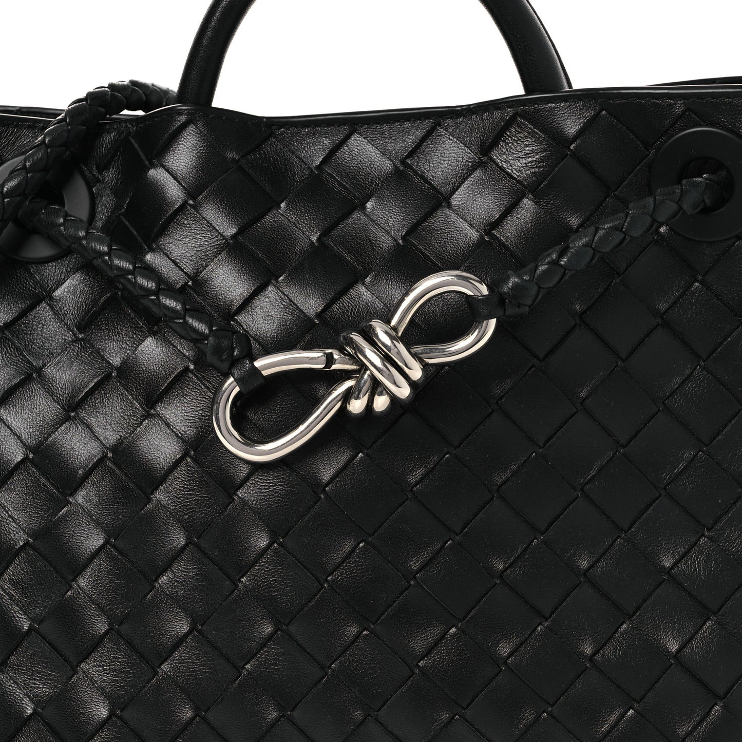 Nappa Intrecciato Mini Andiamo Shoulder Bag Black Black