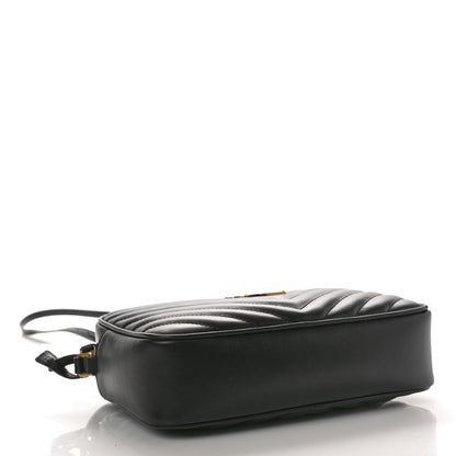 Saint Laurent Calfskin Matelasse Monogram Lou Camera Bag Black 4 of 10