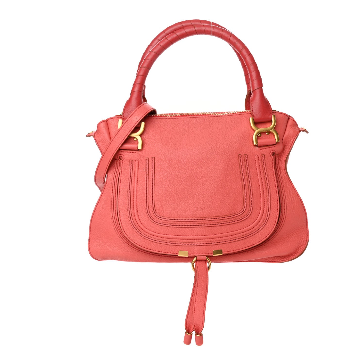 Chloe Calfskin Medium Marcie Satchel Paradise Pink 1 of 10