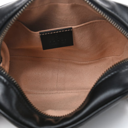 Gucci Calfskin Matelasse Mini GG Marmont Chain Shoulder Bag Black 4 of 4