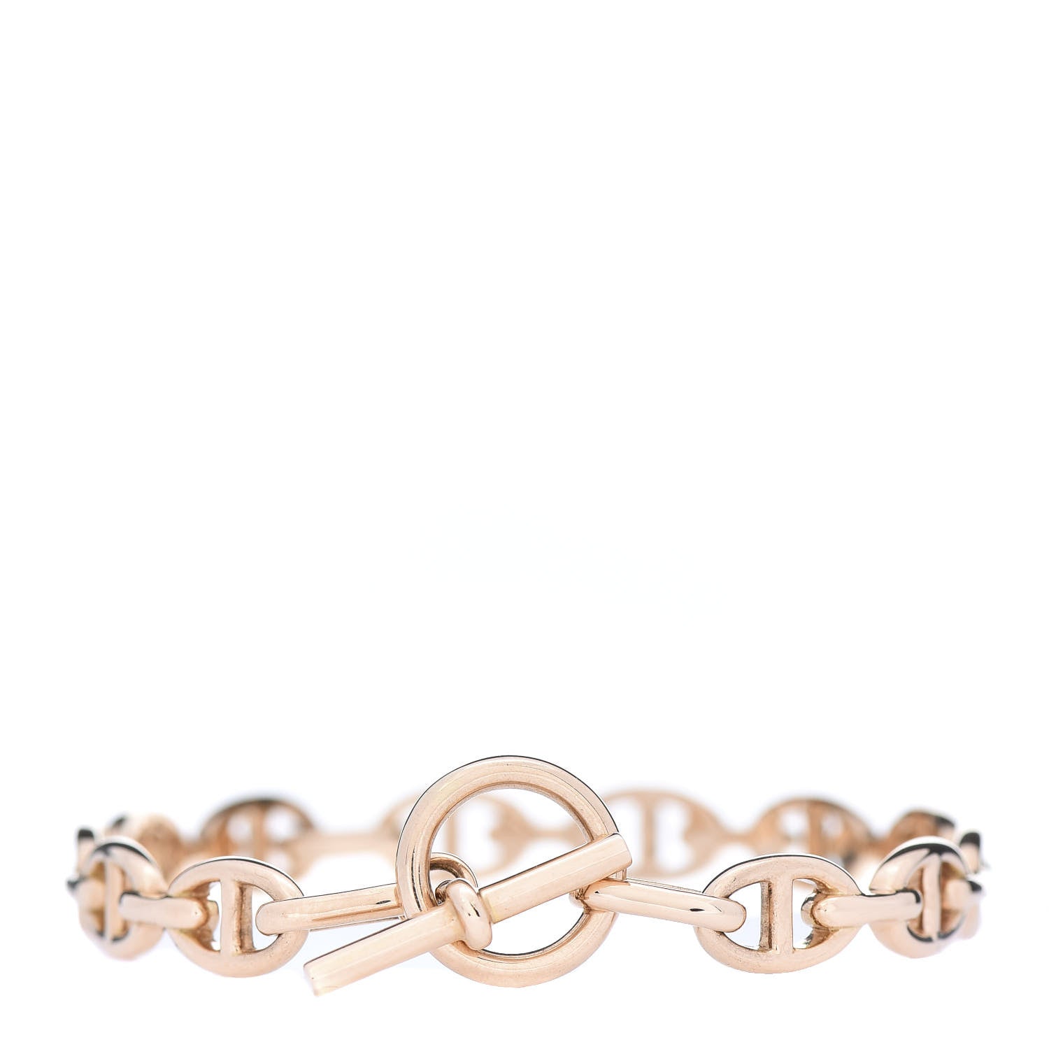 Hermes 18K Rose Gold PM Chaine d'Ancre Enchainee Bracelet SH 3 of 6