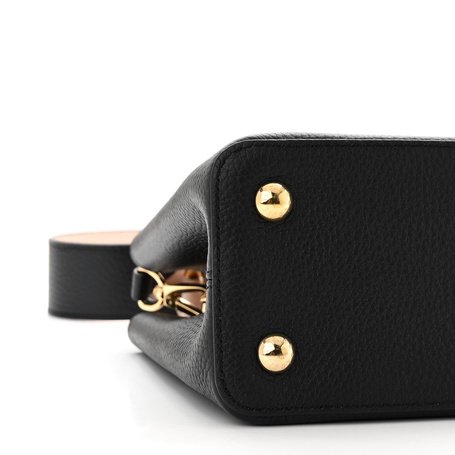 Louis Vuitton Taurillon Capucines MM Black Rose Trianon Pink Coquille Beige 8 of 9