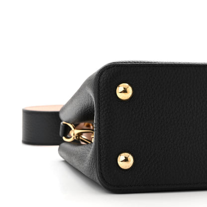 Louis Vuitton Taurillon Capucines MM Black Rose Trianon Pink Coquille Beige 8 of 9