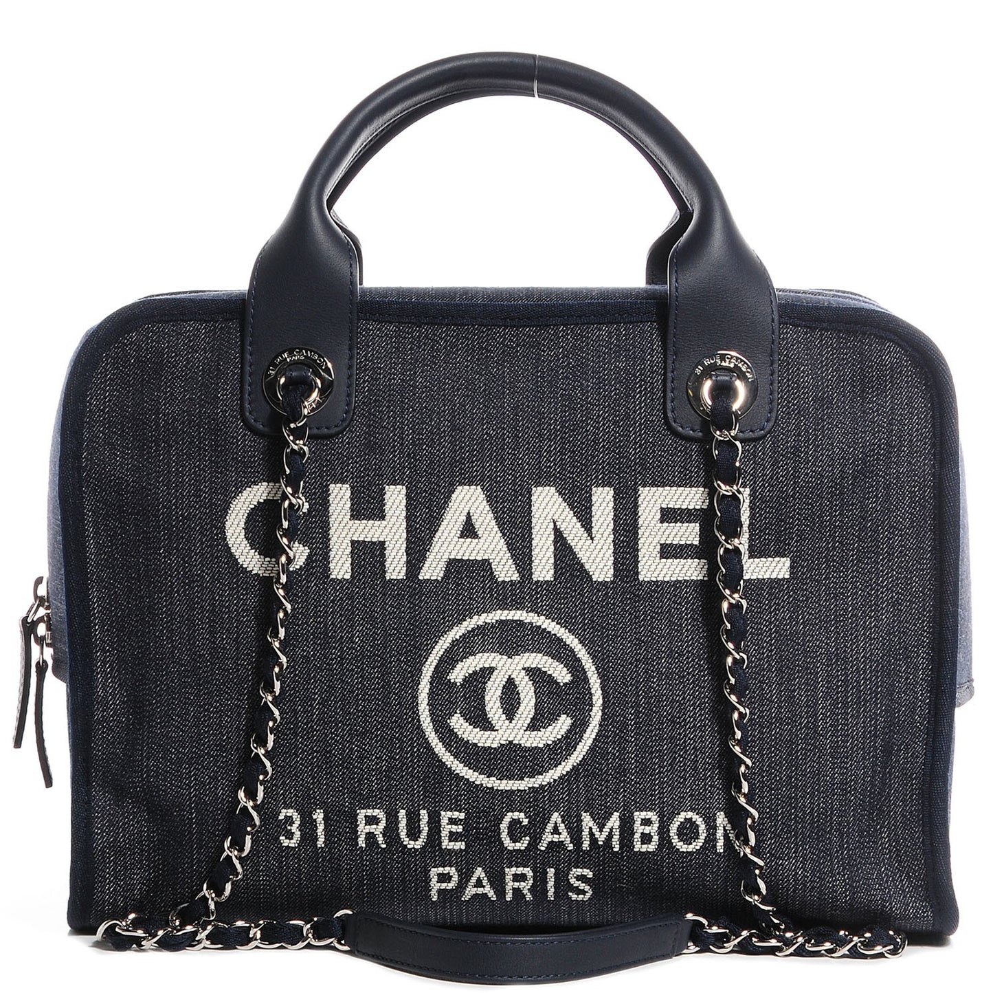 Denim Deauville Bowling Bag Dark Blue