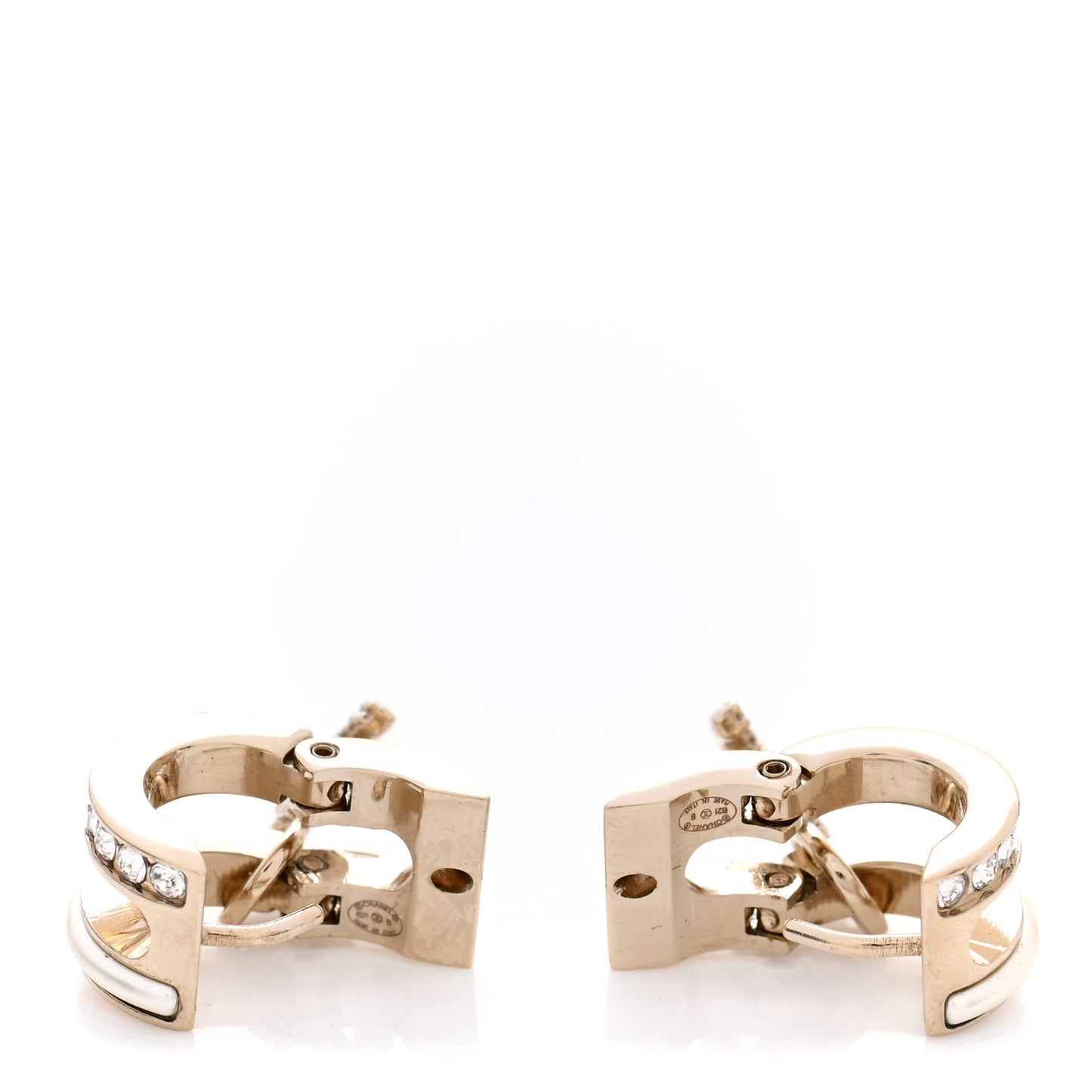 Crystal CC Cuff Earring Gold