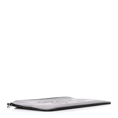 Chanel Calfskin CC Small Cosmetic Case Black 4 of 11