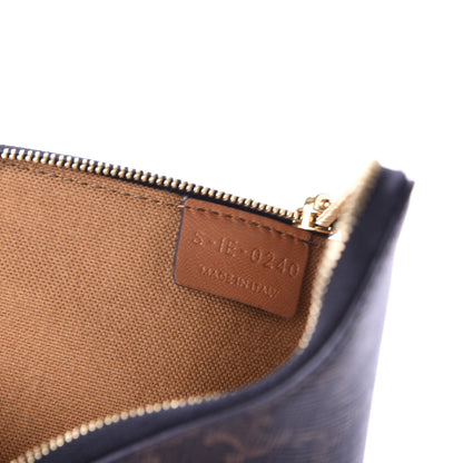 Celine Triomphe Canvas Zipped Coin Purse Black 6 of 7