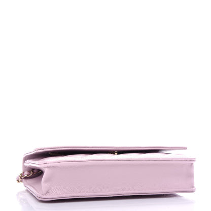 Chanel Caviar Quilted Wallet On Chain WOC Light Pink 4 of 12