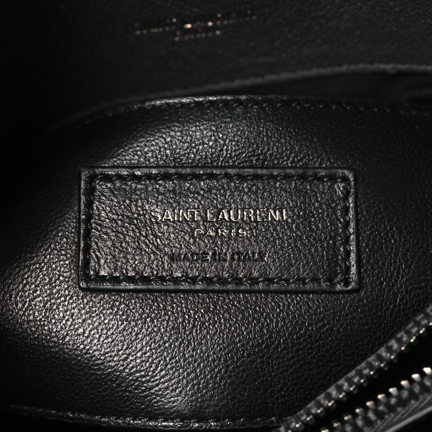 Saint Laurent Sheepskin Matelasse Chevron Monogram Medium College Bag Light Coal 6 of 11