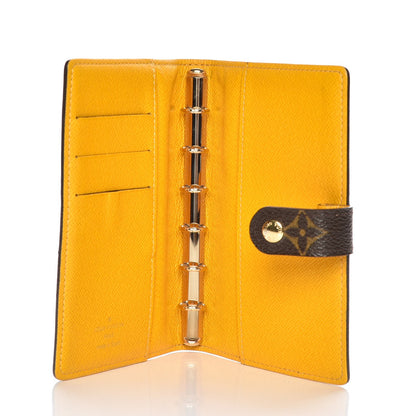 Louis Vuitton Monogram Groom Small Ring Agenda Cover Yellow 6 of 16