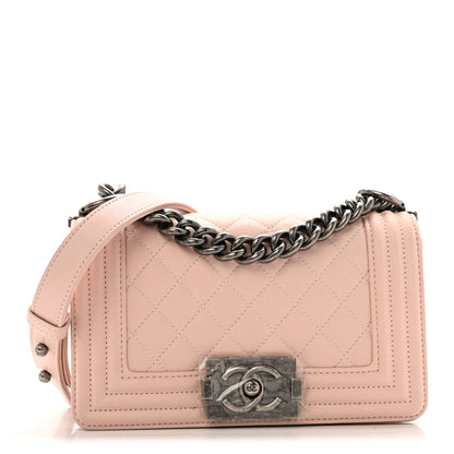 Chanel Calfskin Quilted Small Boy Flap Light Pink 1 of 12