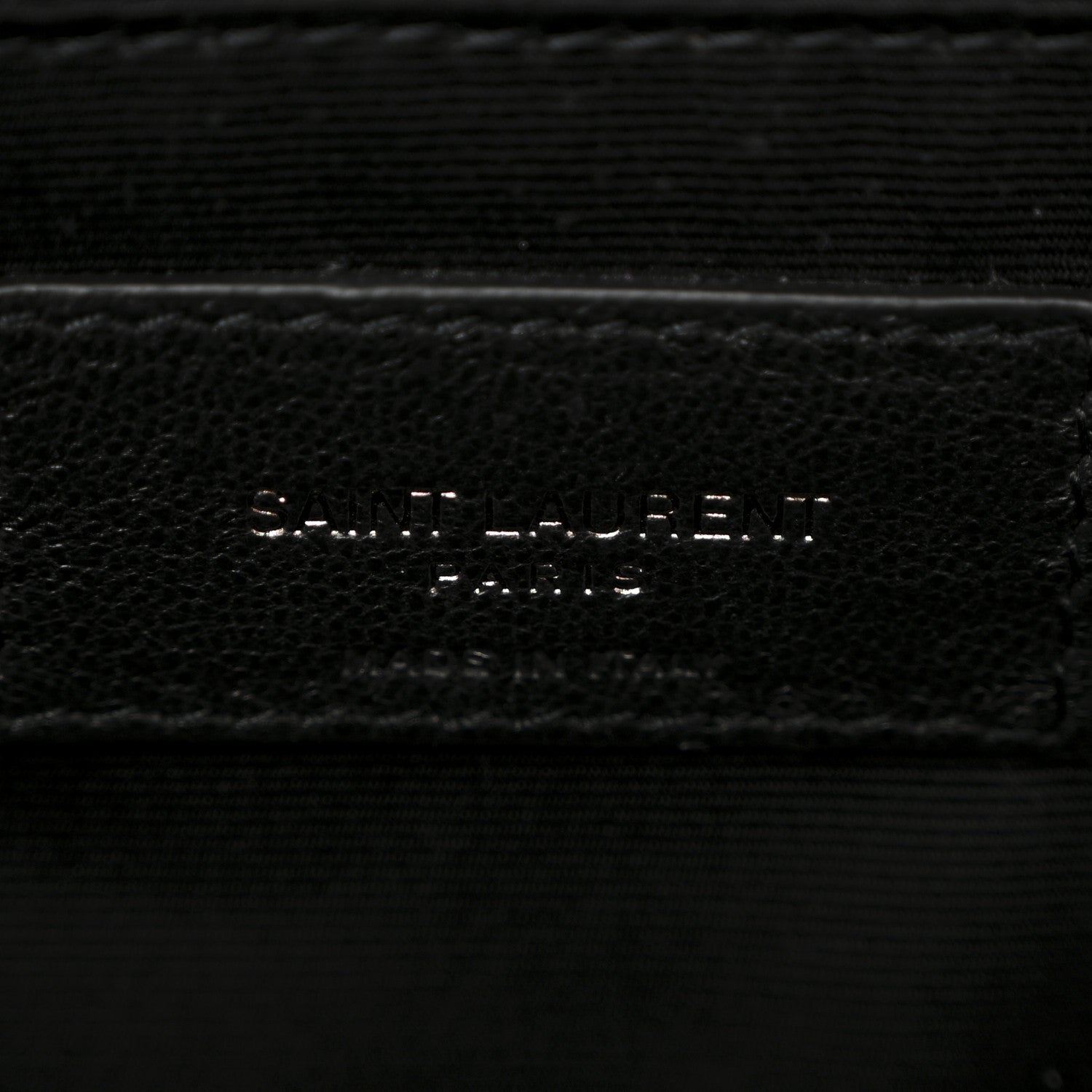 Saint Laurent Grained Lambskin Monogram Medium Niki Chain Satchel Black 6 of 12