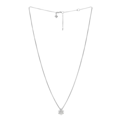David Yurman Sterling Silver Diamond 10.5mm Petite Starburst Pendant Necklace 2 of 3