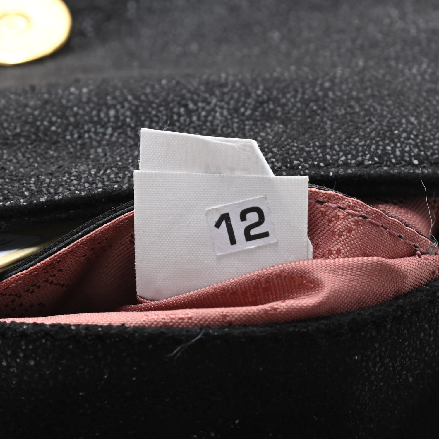 Stella McCartney Shaggy Deer Pearl Studded Falabella Crossbody Clutch Black 8 of 10